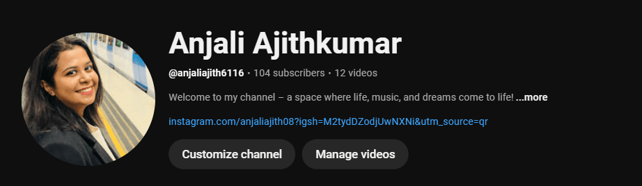 youtube profile
